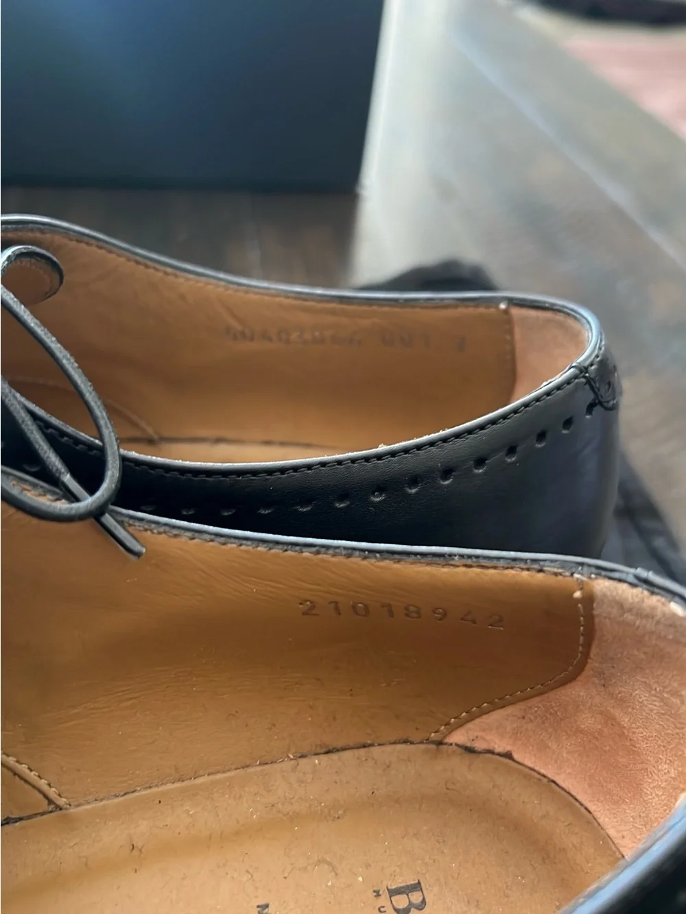 Boss Black Leather Brogue Derby Oxfords